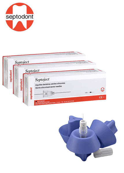 3 Agujas Septoject + Aim Safe – Dental Laval